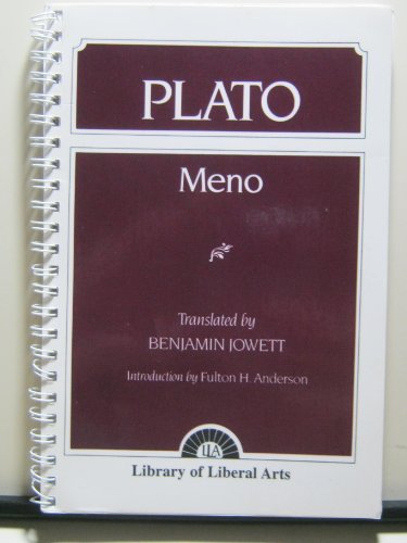 Plato: Meno (9780023607707) by Plato