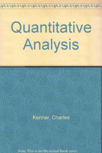 9780023624902: Quantitative Analysis