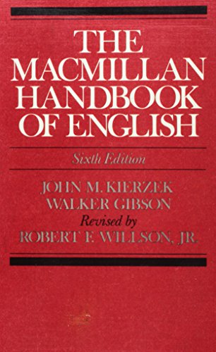 9780023630408: The Macmillan handbook of English