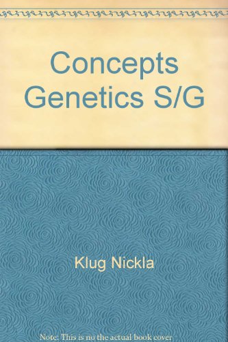 9780023647956: Concepts Genetics S/G