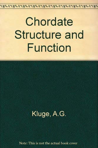 Stock image for Chordate Structure and Function for sale by Wonder Book