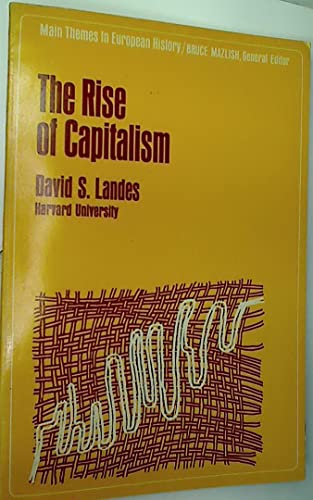 Beispielbild fr Rise of Capitalism zum Verkauf von Better World Books