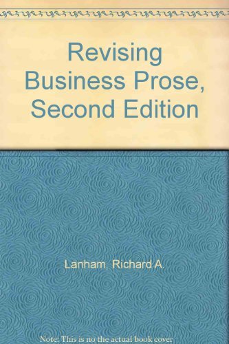 9780023674303: Revising business prose