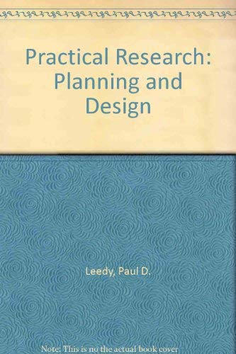 Stock image for Practical Research: Planning and Design for sale by Irish Booksellers