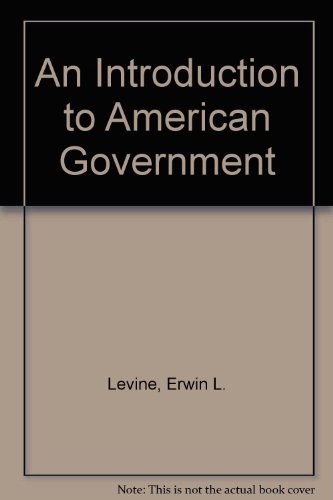 9780023703409: An Introduction to American Government