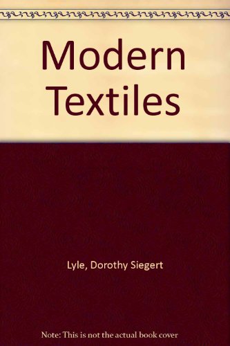 Beispielbild fr Modern Textiles zum Verkauf von SecondSale