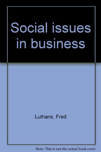 Stock image for Social issues in business for sale by Wonder Book