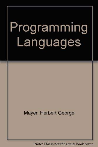 Stock image for Programming Languages for sale by Book ReViews
