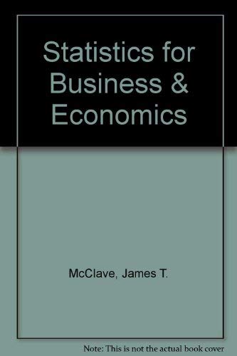 Stock image for Statistics for Business and Economics for sale by Better World Books: West