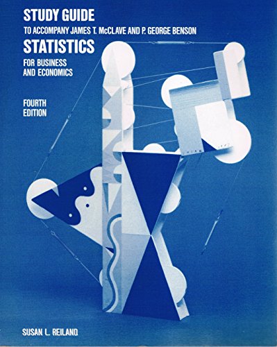 Stock image for McClave J: Stats Business Econ Study Guide for sale by Better World Books: West