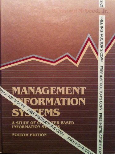 Beispielbild fr Management information systems: A study of computer-based information systems zum Verkauf von HPB-Red