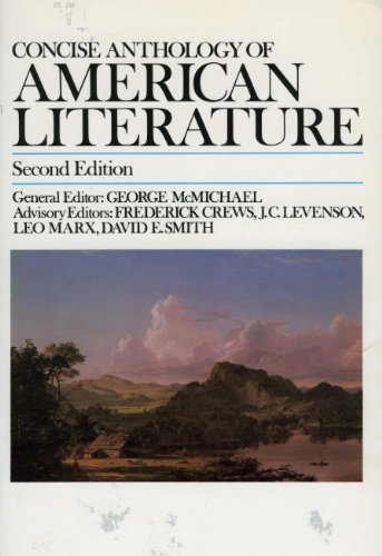 Beispielbild fr Concise Anthology of American Literature zum Verkauf von Better World Books