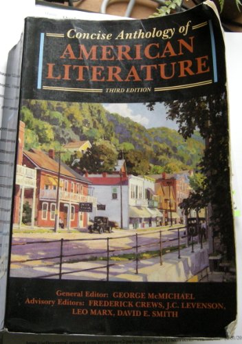 9780023795619: Concise Anthology of American Literature