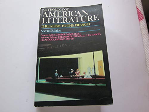 Imagen de archivo de Anthology of American Literature a la venta por Better World Books