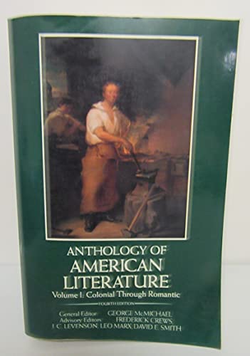 9780023796210: Anthology of American Literature, Vol. 1: Colonial Through Romantic, 4th Edition