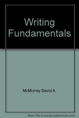 Imagen de archivo de Writing Fundamentals a la venta por Ann Becker