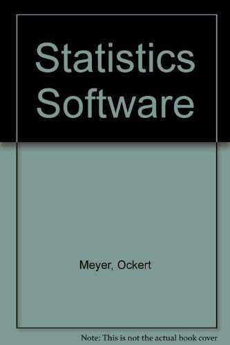 Stock image for Statistics Software for sale by Romtrade Corp.