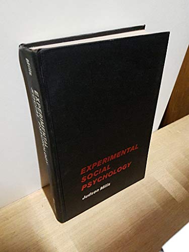 9780023815003: Experimental Social Psychology