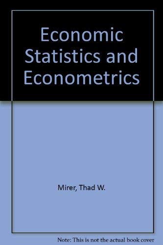 9780023818103: Economic statistics and econometrics