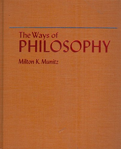 Beispielbild fr Ways of Philosophy zum Verkauf von Wonder Book