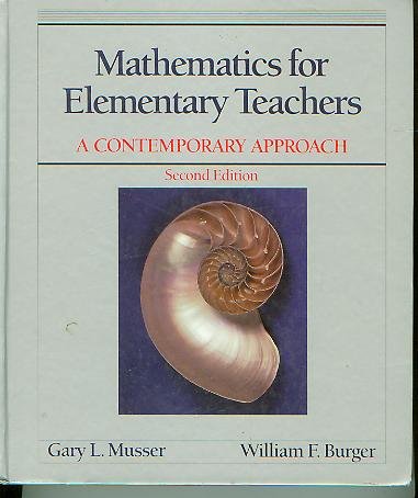 Imagen de archivo de Mathematics for Elementary Teachers (A Contemporary Approach) a la venta por SecondSale