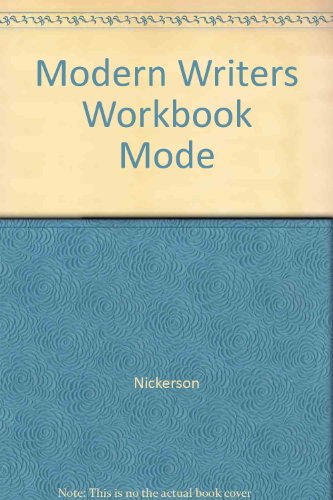 9780023874802: Modern Writers Workbook Mode