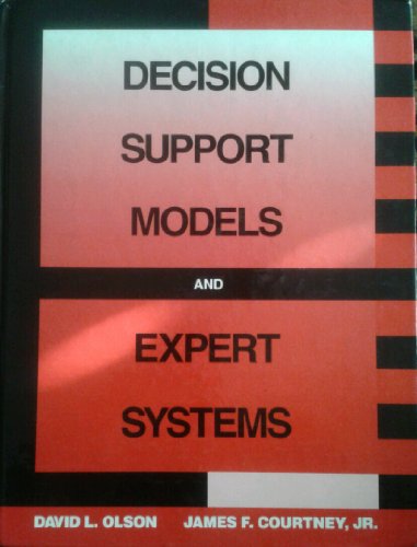 Stock image for Decision Support Models and Expert Systems for sale by HPB-Red