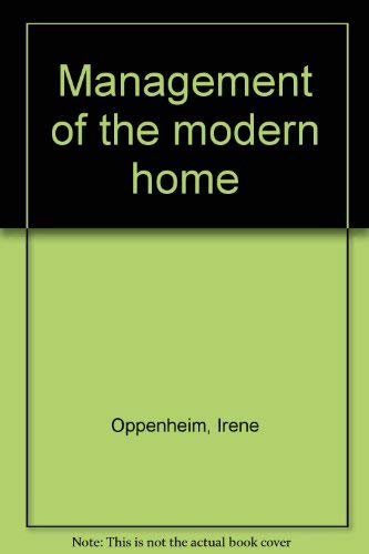 Imagen de archivo de Management of the modern home a la venta por Hawking Books