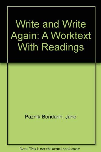 9780023932205: Write and Write Again: A Worktext W'ith Readings