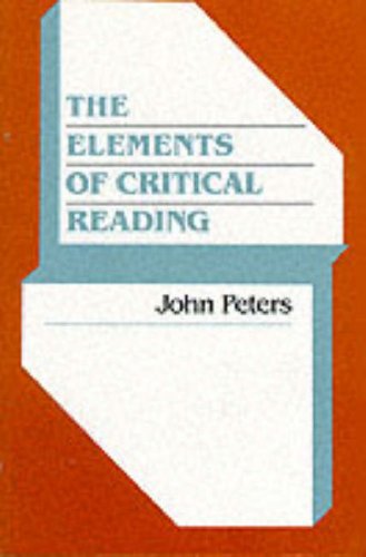 Imagen de archivo de Elements of Critical Reading a la venta por Better World Books