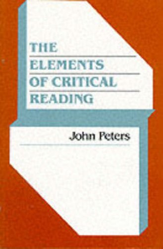 Stock image for Elements of Critical Reading for sale by Better World Books