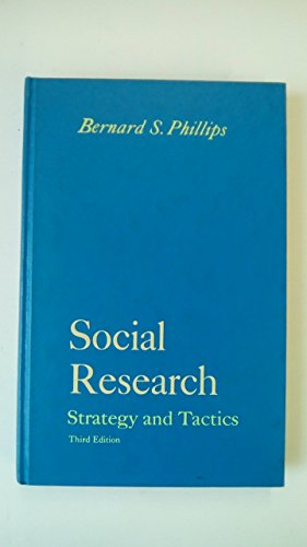 Imagen de archivo de Social Research : Strategy and Tactics a la venta por Better World Books