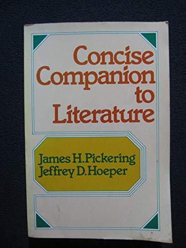 Imagen de archivo de Concise companion to literature a la venta por Ergodebooks