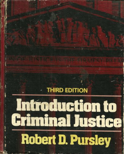 9780023970306: Introduction to criminal justice (Macmillan criminal justice series)