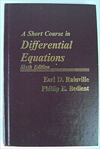 Imagen de archivo de A Short Course in Differential Equations a la venta por BookHolders