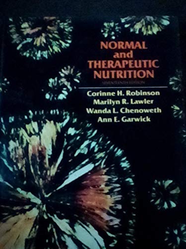 Imagen de archivo de Normal and therapeutic nutrition a la venta por Jenson Books Inc