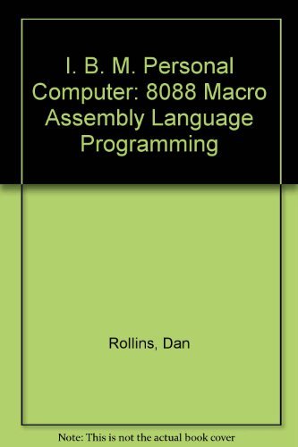 9780024032102: IBM-PC: 8088 MacRo Assembler Programming