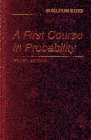 9780024038722: A First Course in Probability