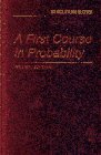 9780024038722: A First Course in Probability