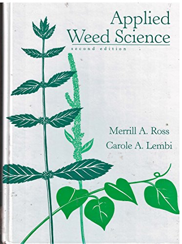 9780024039118: Applied Weed Science