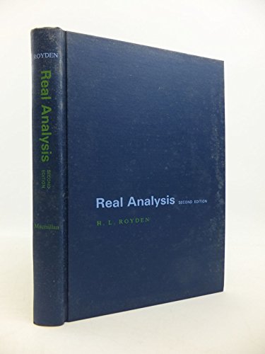9780024041500: Real Analysis