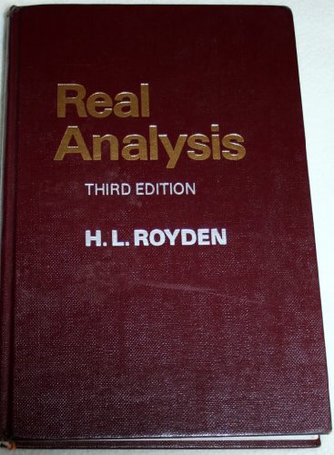 9780024041517: Real Analysis, 3rd Edition