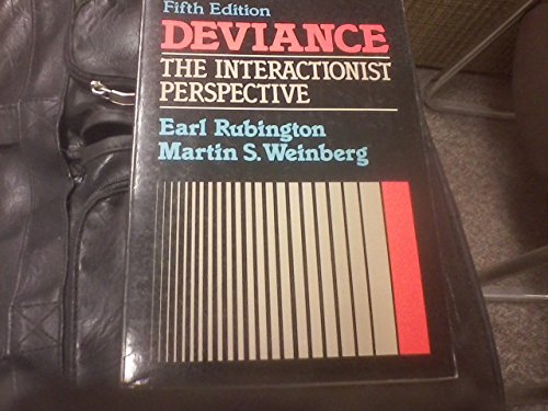 Stock image for Deviance: The Interactionist Perspective, 5th edition for sale by BookDepart