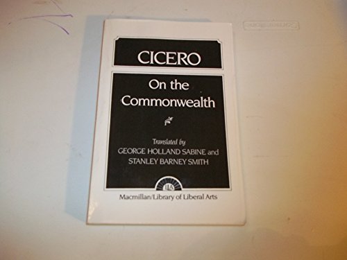 9780024049803: Sabine: Cicero_p: On the Commonwealth