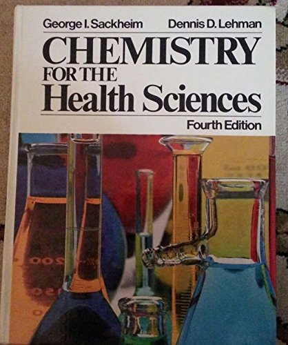 Imagen de archivo de Chemistry for the Health Sciences a la venta por Better World Books