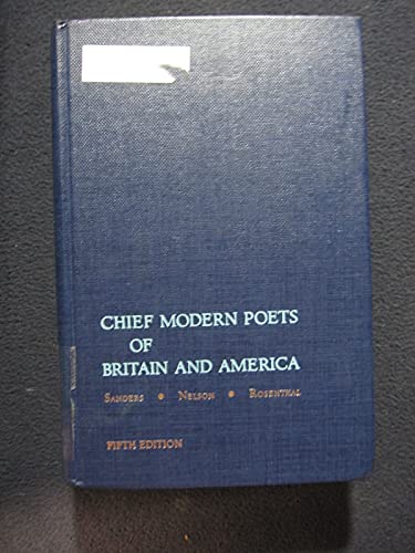 Imagen de archivo de Chief Modern Poets of Britain and America a la venta por ThriftBooks-Atlanta