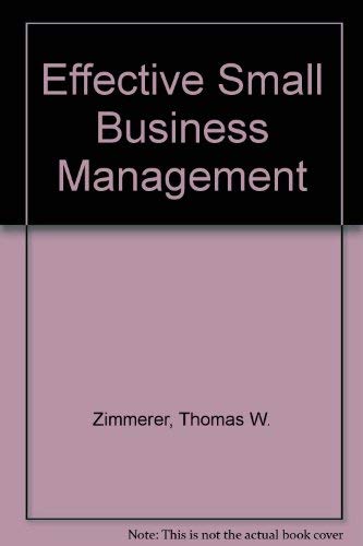 Stock image for Effective Small Business Management: An Entrepreneural Approach (Fourth Edition) for sale by gigabooks