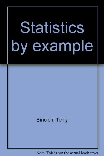 Beispielbild fr Statistics by example zum Verkauf von Wonder Book