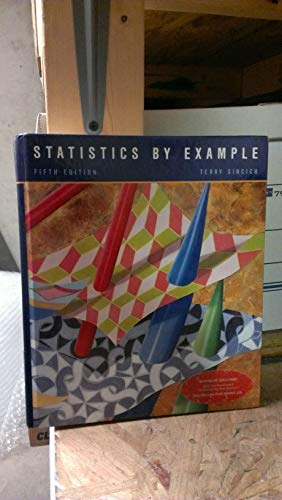 Beispielbild fr Statistics by Example zum Verkauf von Wonder Book
