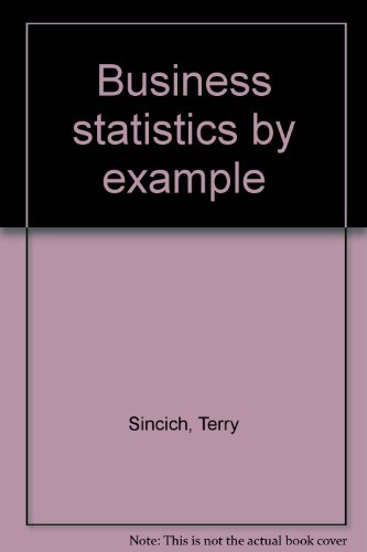 Stock image for Business statistics by example for sale by HPB-Red